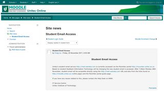 eLearn: Student Email Access - Unitec Moodle