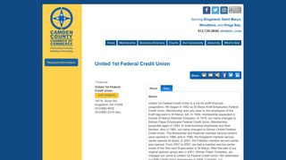United 1st Federal Credit Union | Financial - Camden County ...