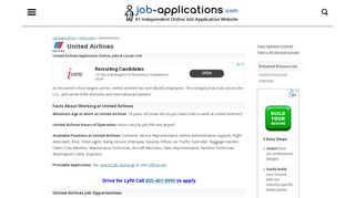 United Airlines Application, Jobs & Careers Online