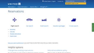 Flight Reservations | Book Travel Reservations - United Airlines