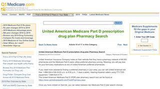 United American Medicare Part D prescription drug plan Pharmacy ...