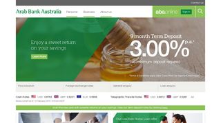 Arab Bank Australia - Accounts, trade finance, loans, foreign exchange