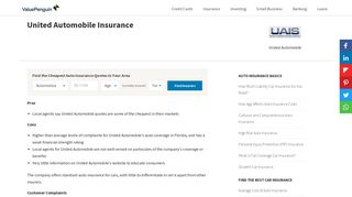United Automobile Insurance - ValuePenguin
