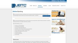 Online Banking - ubtc.net
