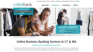 Online Business Banking Services in CT & MA | United Bank