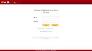 AUB Ebanking Credit Cards - Asia United Bank