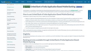 United Bank of India Application Based Mobile Banking - BankBazaar