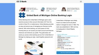 United Bank of Michigan Online Banking Login - CC Bank
