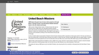 United Beach Missions | Christian Vocations - Global Connections
