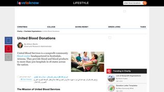 United Blood Donations | LoveToKnow