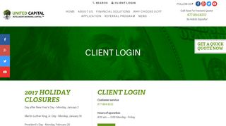 Client Login - United Capital Funding