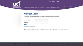 Member Login - United Commercial Travelers