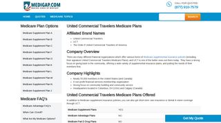United Commercial Travelers Medicare Plans - 1-(855)-MEDIGAP