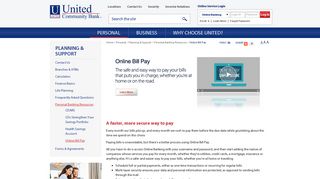 Secure Online Bill Pay | Pay Bills Online | United Community Bank