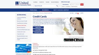 Credit Cards - United Community Bank