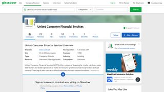 Working at United Consumer Financial Services | Glassdoor