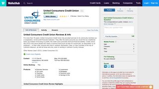 United Consumers Credit Union Reviews - WalletHub