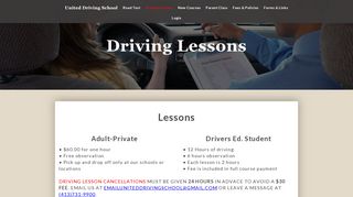 Driving Lessons - United Driving School