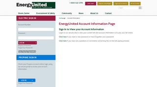 Account Information | EnergyUnited