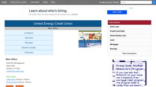 United Energy Credit Union - Humble, TX - Credit Unions Online