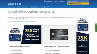 MileagePlus Business Credit Cards - United Airlines