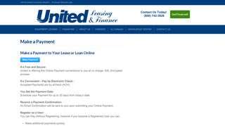 Make a Payment - United Leasing & Finance