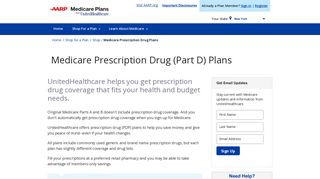 AARP® Medicare Part D Drug Plans from UnitedHealthcare®