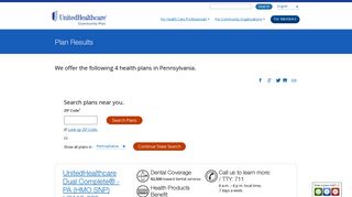 Pennsylvania Health Plans from UnitedHealthcare® Community Plan