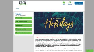 UMR Portal: Provider Public Home