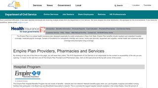 Empire Plan Providers and Pharmacies - NYS Civil Service - NY.gov