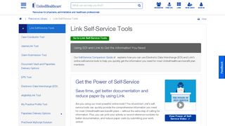 Link Self-Service Tools | UHCprovider.com