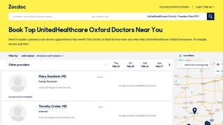 UnitedHealthcare Oxford Doctors with Verified Reviews – Book Online ...