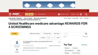 United Healthcare medicare advantage REWARDS FOR ... - AARP ...