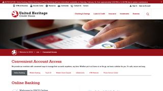 Online Banking | UHCU - United Heritage Credit Union