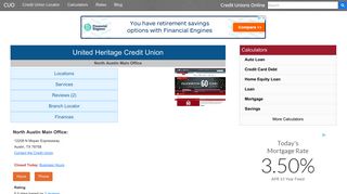 United Heritage Credit Union - Austin, TX - Credit Unions Online