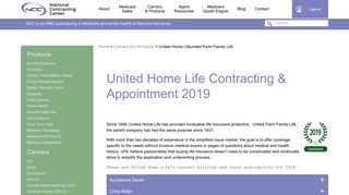 United Home Life Contracting & Appointment for Agents 2019 | NCC