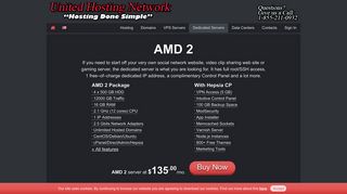 AMD 2 Dedicated Servers | United Hosting Network