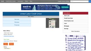United Labor Credit Union - Raytown, MO - Credit Unions Online