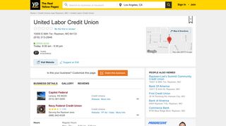 United Labor Credit Union 10000 E 66th Ter, Raytown, MO 64133 ...