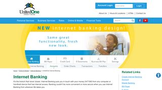 UnitedOne Internet Banking - UnitedOne Credit Union