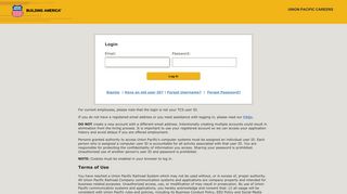 Union Pacific: Log In