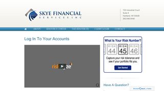 Log In To Your Financial Accounts - Skye Financial Service Inc