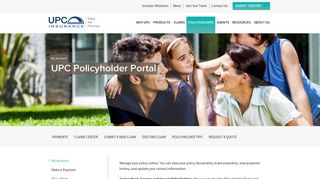 UPC Policyholder Portal - UPC Insurance
