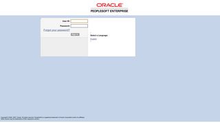 Oracle | PeopleSoft Enterprise 8 Sign-in