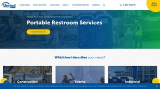 United Site Services: Porta Potty Rentals | Portable Toilet Rental