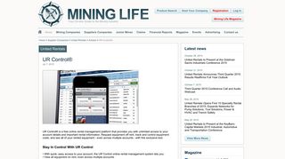 UR Control® - Mining Life