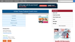 United Texas Federal Credit Union - San Antonio, TX
