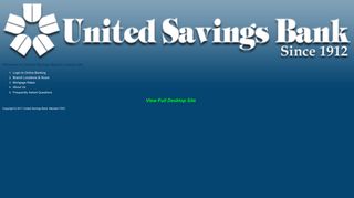 United Savings Bank Mobile | Welcome