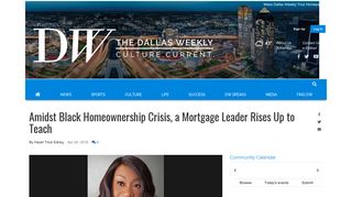 Amidst Black Homeownership Crisis, a Mortgage Leader Rises Up to ...