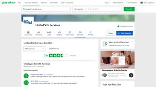 United Site Services Employee Benefits and Perks | Glassdoor